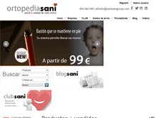 Tablet Screenshot of ortopedia-sani.com